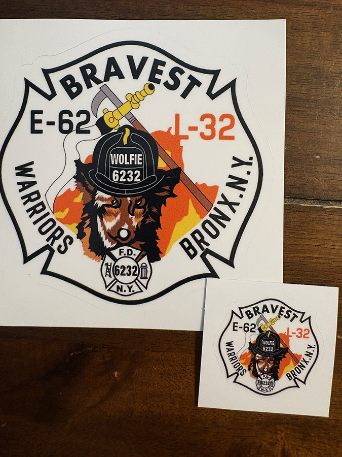 Gun Hill Gang “Vintage Wolfie” Large Sticker